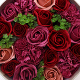 Soap Flower Gift Round Box - Vintage Roses