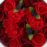 Soap Flower Gift Round Box - Classic Red Roses