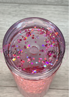 Glitter Shaker Cold Cup - Pink