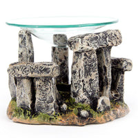Mystical Stonehenge Design Burner with Glass Dish