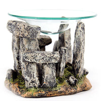 Mystical Stonehenge Design Burner with Glass Dish