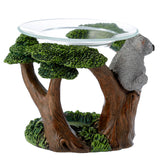 Koala in Tree Resin Burner with Glass Dish