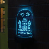 Personalised Home Outdoor Solar Light