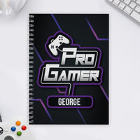 Personalised Pro Gamer A5 Notebook