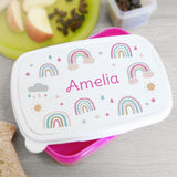Personalised Name Only Pink Lunch Box (more options)