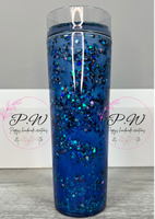Glitter Shaker Cold Cup - Blue