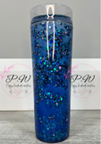 Glitter Shaker Cold Cup - Blue