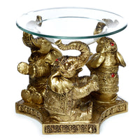 Wax Burner - Gold Lucky Elephant