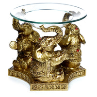 Wax Burner - Gold Lucky Elephant