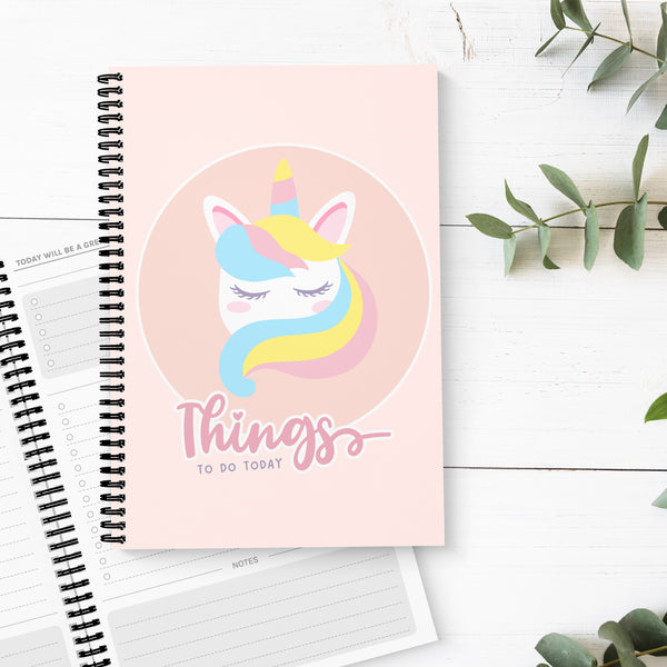 Unicorn Lashes To Do List Book