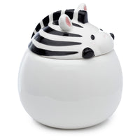 Peeping Lid Ceramic Lidded Animal Mug - Adoramals Zebra