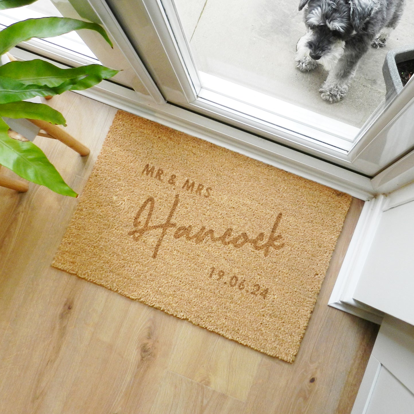 Personalised Couples Rectangle Indoor Doormat