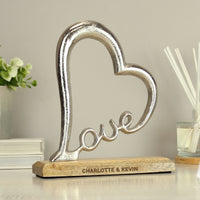 Personalised Love Heart Ornament