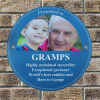 Personalised Photo Upload Heritage Plaque