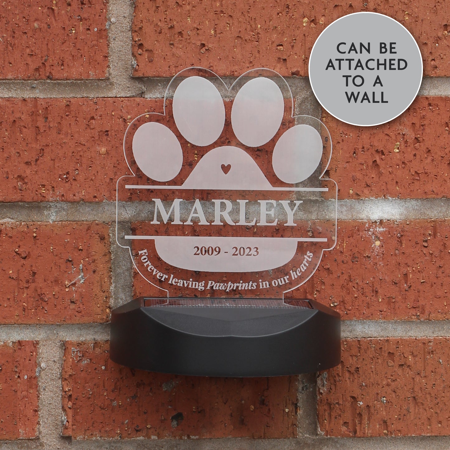 Personalised Pet Memorial Outdoor Solar Light