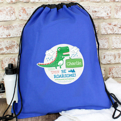 Personalised 'Be Roarsome' Dinosaur Kit Bag