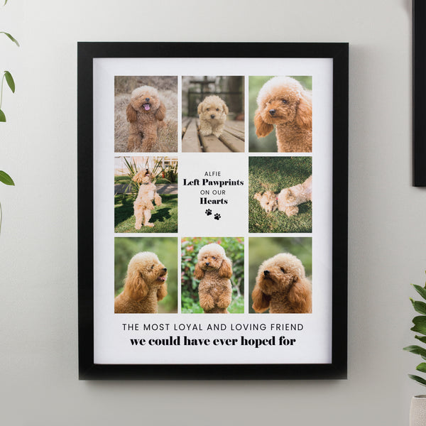 Personalised Pet Multi Photo Upload Framed Print (more options)