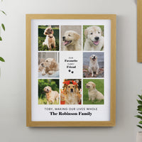 Personalised Pet Multi Photo Upload Framed Print (more options)