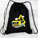 Personalised Digger Black Kit Bag