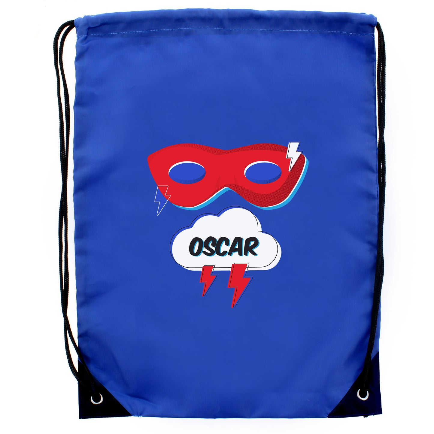 Personalised Superhero Blue Kit Bag