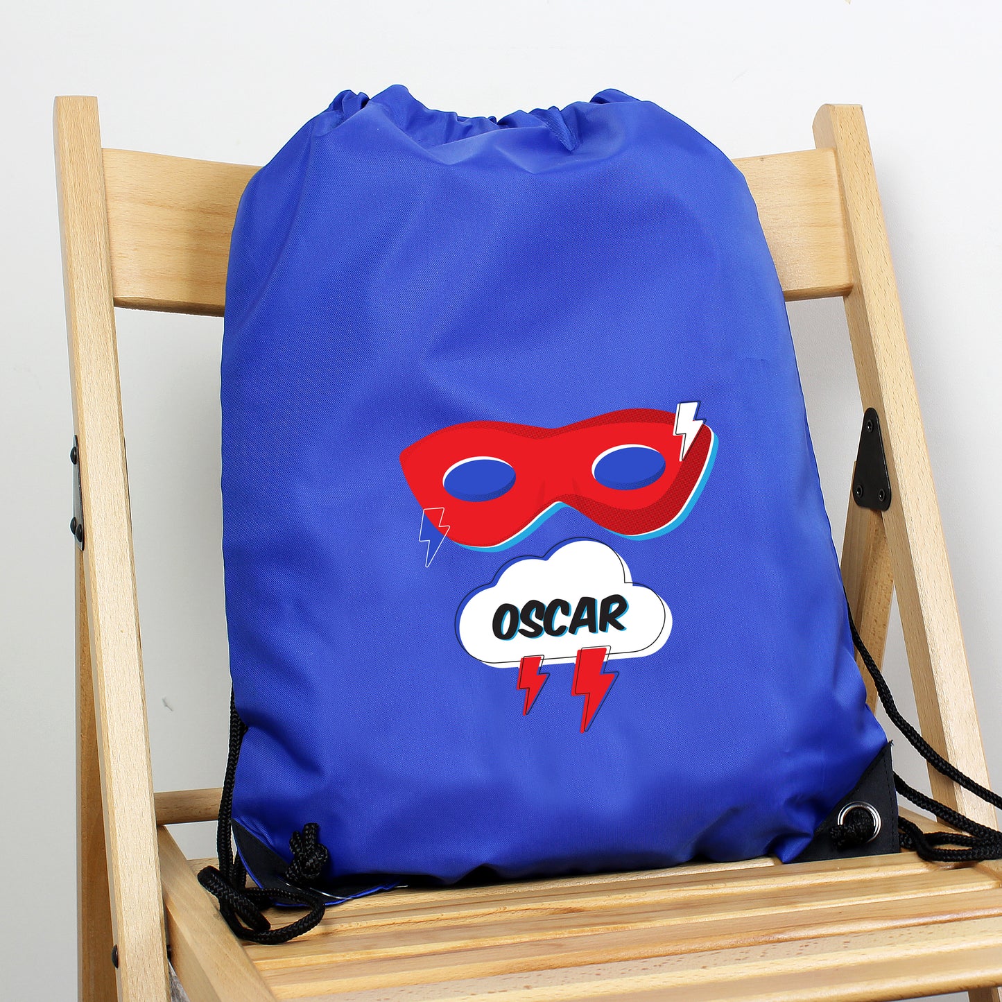 Personalised Superhero Blue Kit Bag