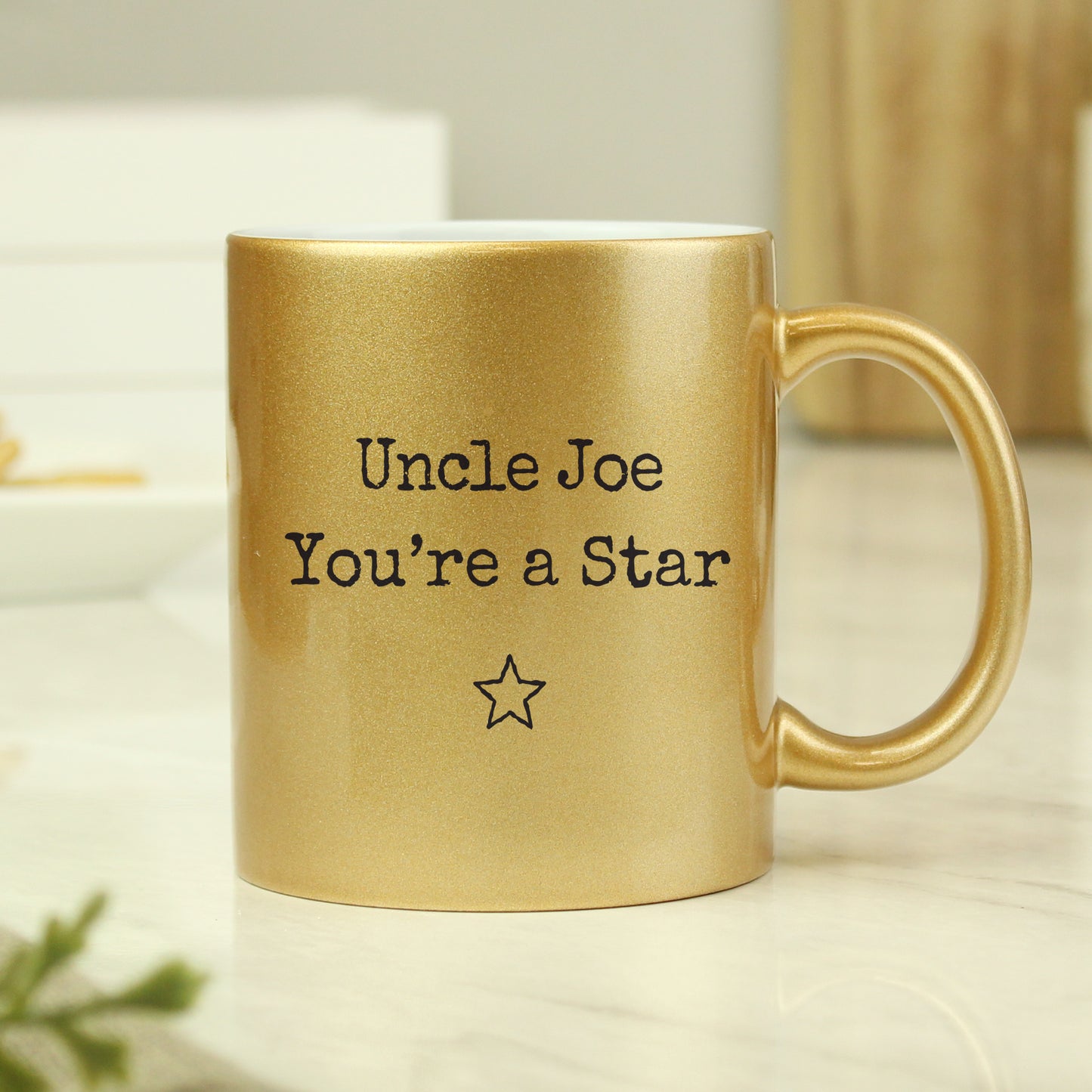 Personalised Free Text Gold Mug