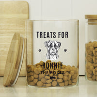 Personalised Dog Breed Glass Treat Jar