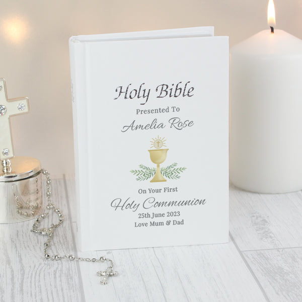 Personalised First Holy Communion Holy Bible