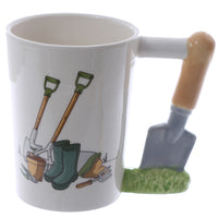 Trowel Shaped Handle Garden Mug