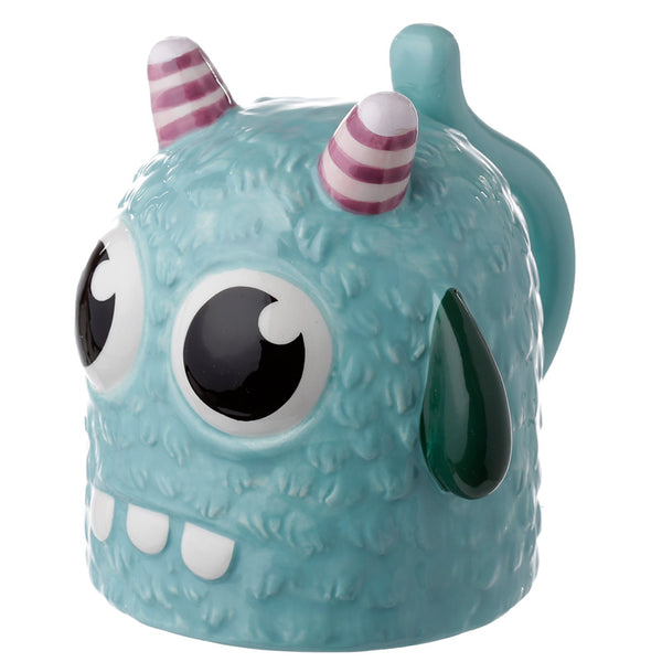 Novelty Upside Down Ceramic Mug - Blue Monstarz Monster
