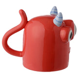 Novelty Upside Down Ceramic Mug - Red Monstarz Monster