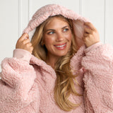 Adults Cable Knit Fleece Hoodie Blanket (more options)