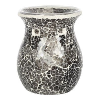 Large Gunmetal Grey Crackle Burner