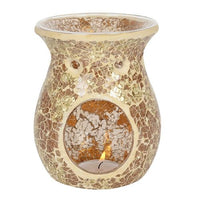 Large Gold Crackle Burner