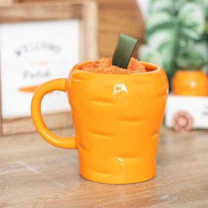 Carrot Shaped Mug & Sock Set