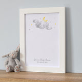 Personalised Cloud A4 Framed Print