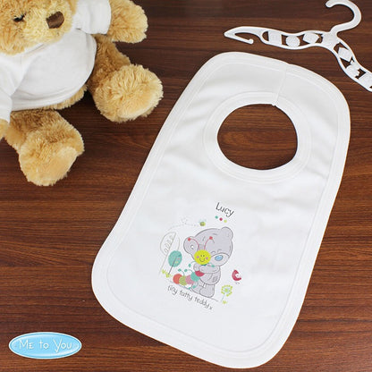 Personalised Tiny Tatty Teddy Cuddle Bug 0-3 Months Baby Bib