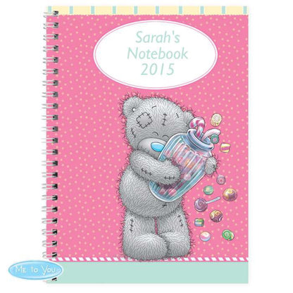 Personalised Me to You Candy Girl A5 Notebook