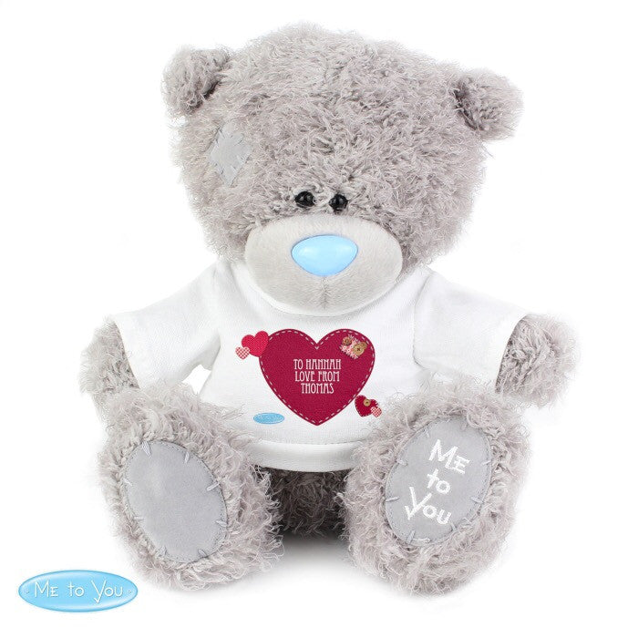 Personalised Me To You Bear with Heart T-Shirt