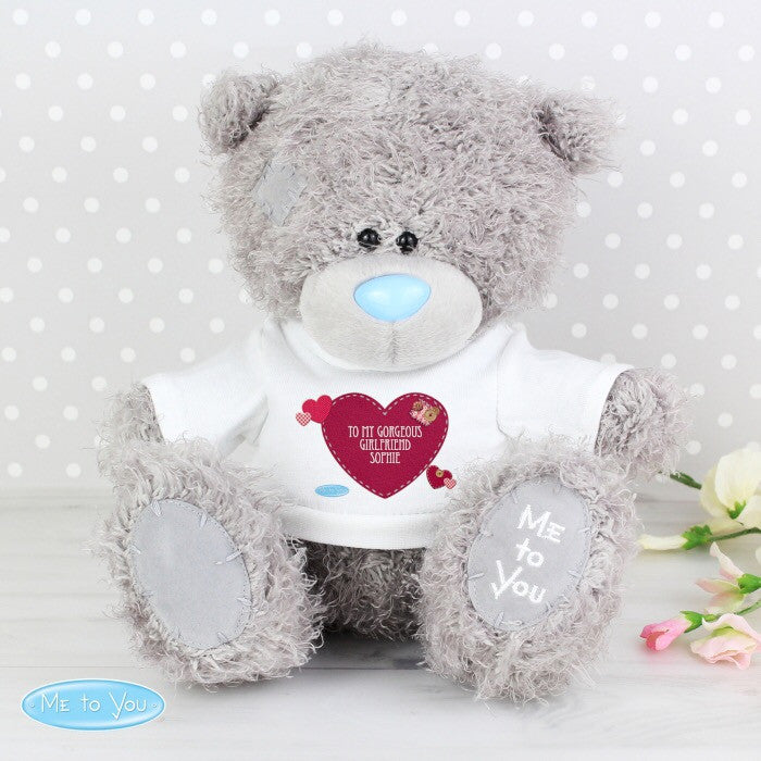 Personalised Me To You Bear with Heart T-Shirt