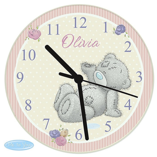 Personalised Me To You Glass Clock