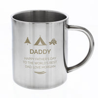 Personalised 'Wilderness Wanderer' Stainless Steel Mug