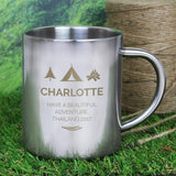 Personalised 'Wilderness Wanderer' Stainless Steel Mug