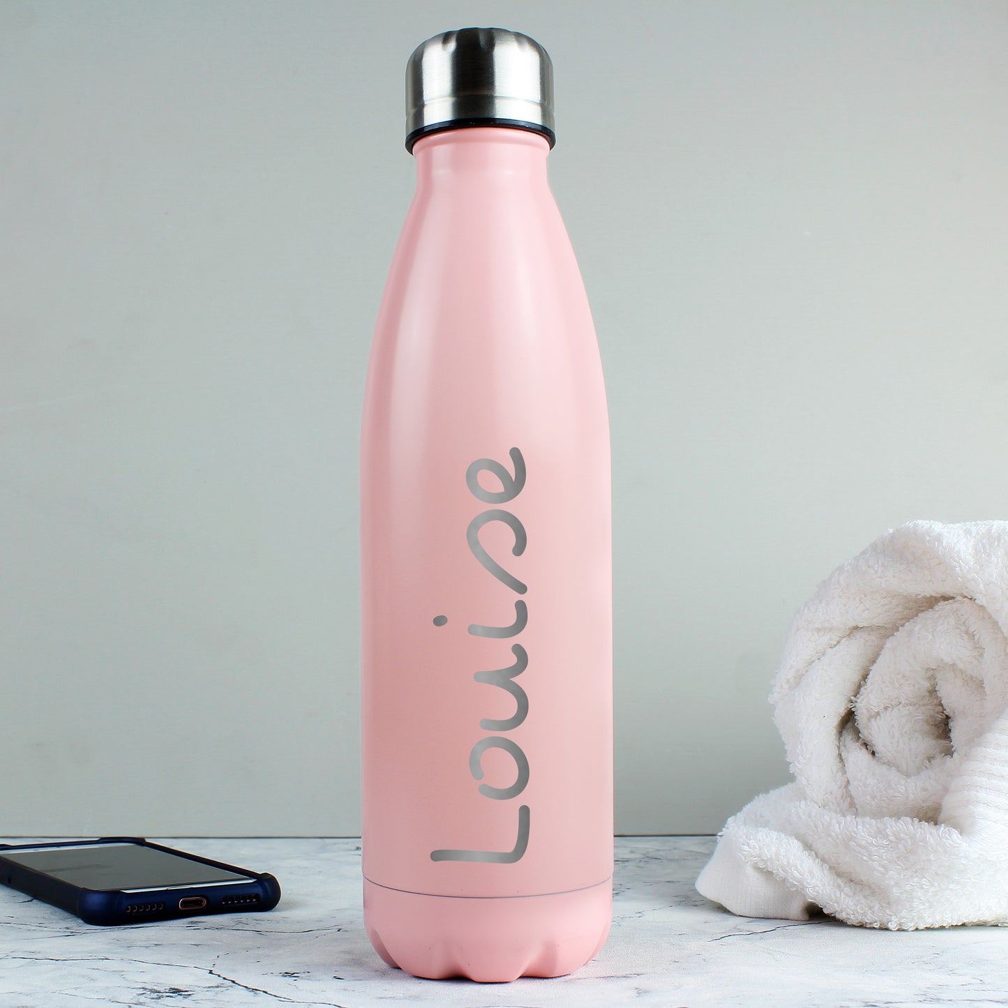 Personalised Name Only Island Metal Insulated Drinks Bottle (more options)