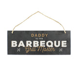 Personalised "Barbeque Grill Master" Printed Hanging Slate Plaque