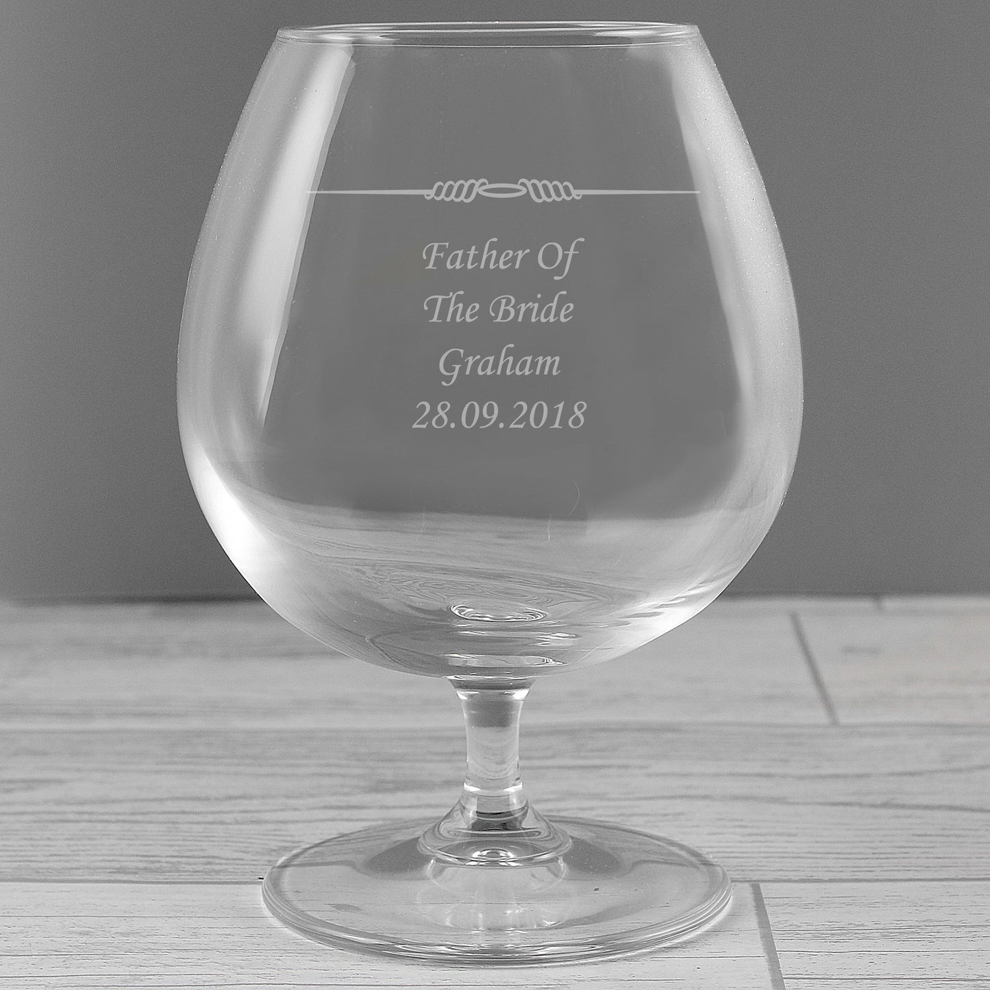 Personalised Decorative Brandy Glass