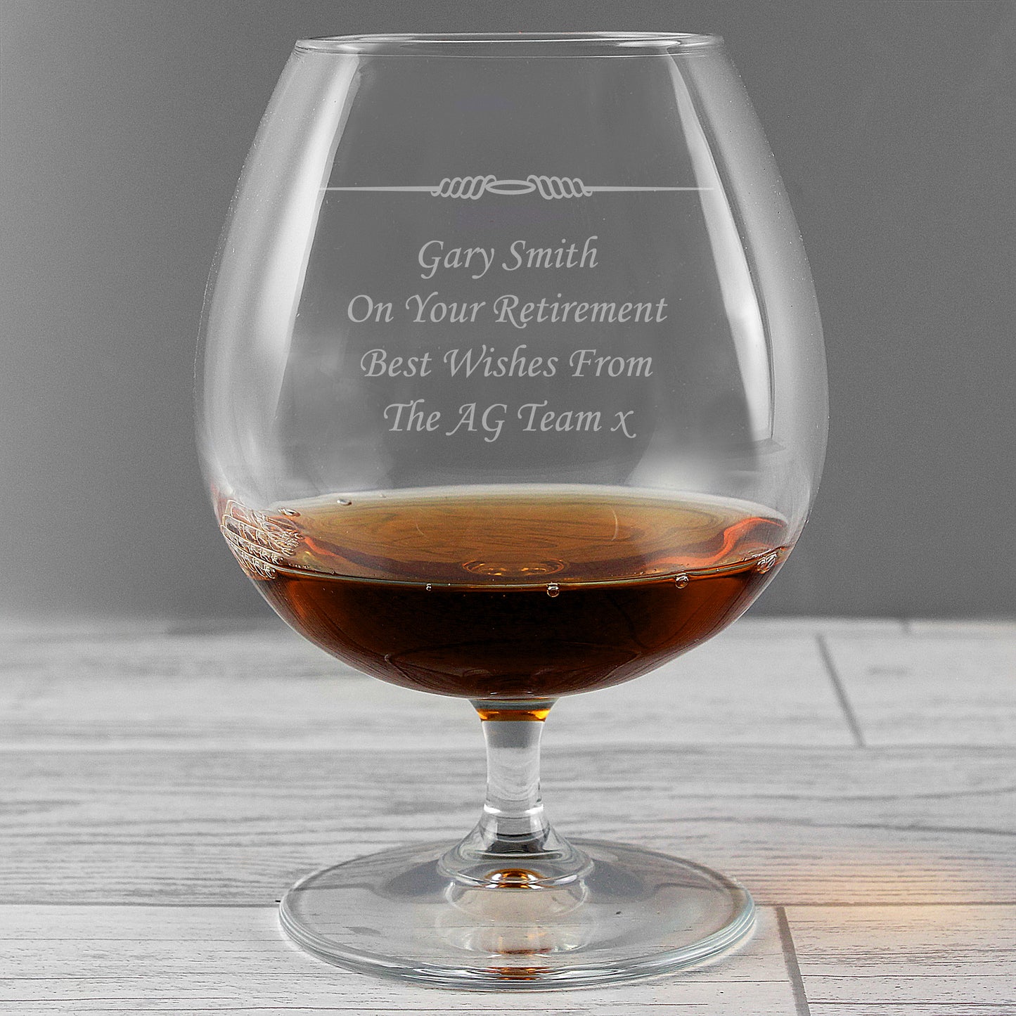 Personalised Decorative Brandy Glass