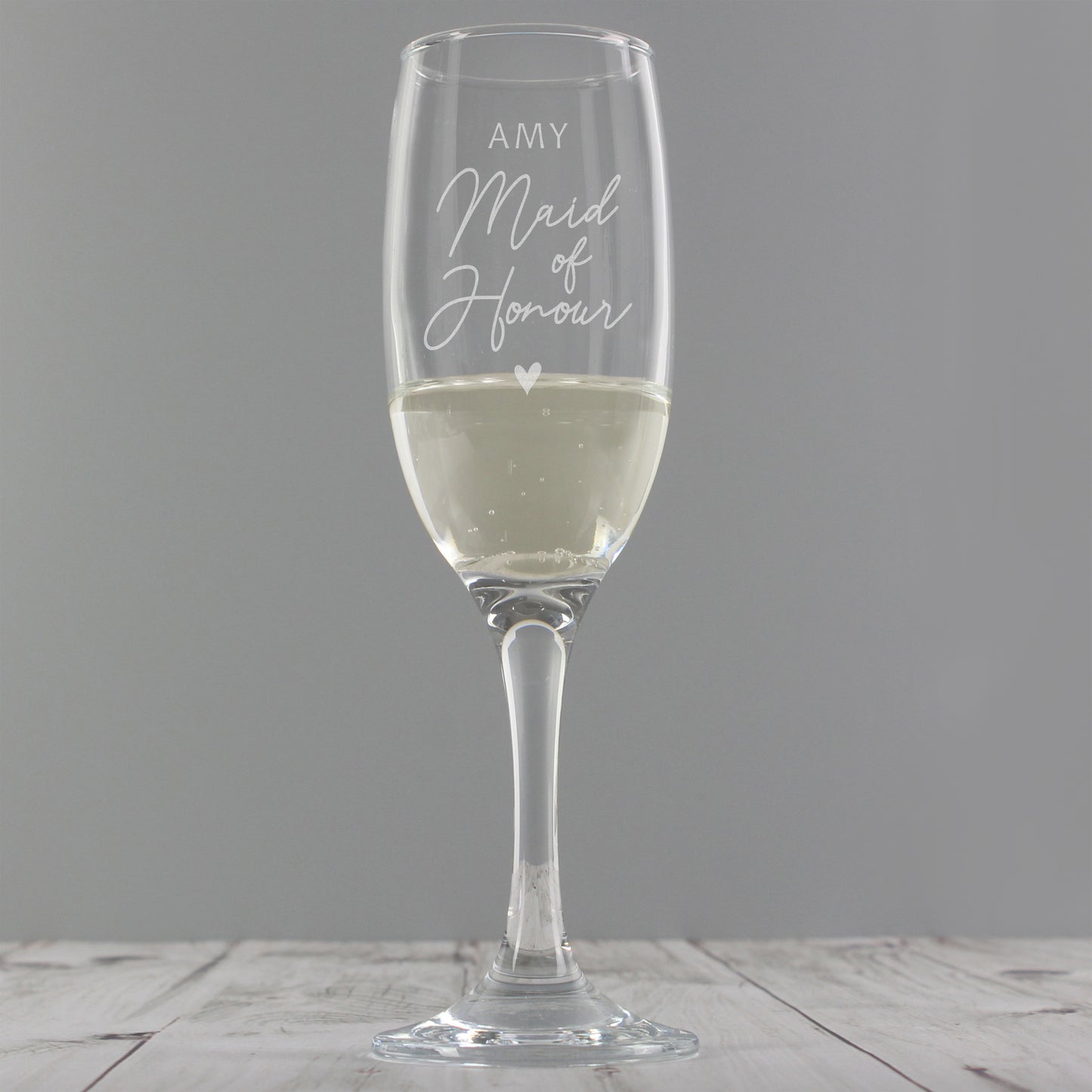 Personalised Bridal Party Flute Glass