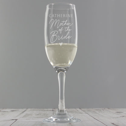 Personalised Bridal Party Flute Glass