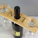 Personalised 'Initials' Wine Glass & Bottle Butler